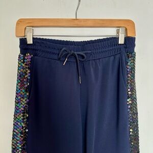 Upcycled track pants designed in Paris.